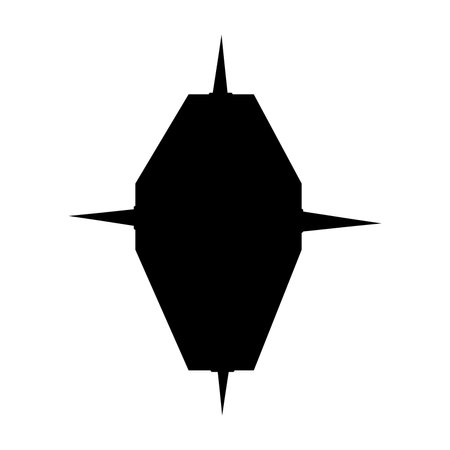 shield silhouetteのイラスト素材