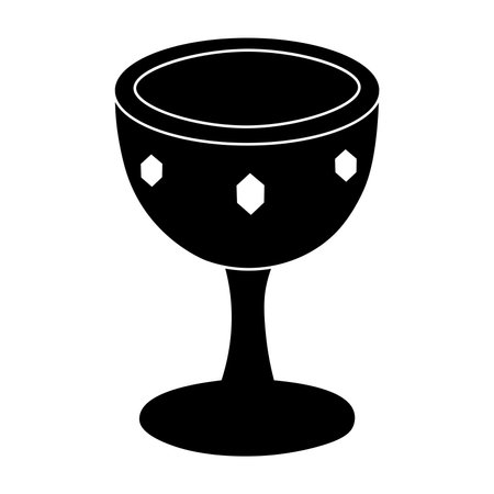 Glyph bowl for wineのイラスト素材