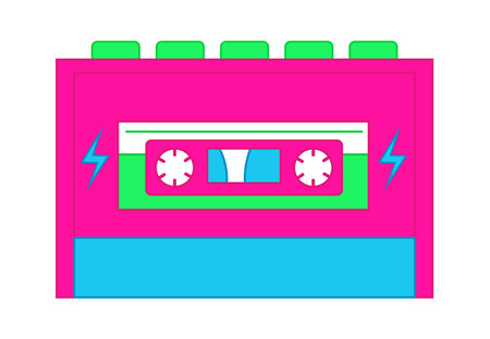 Cassette player. Vector illustrationのイラスト素材