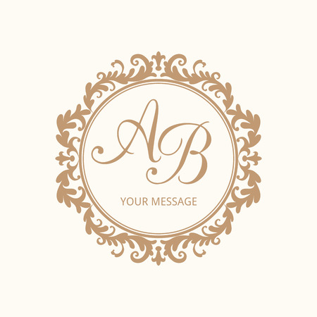 Elegant Fl Monogram Design Template For One Or Two Letters Elegant Fl Monogram Design Template For One Or Two Letters Wedding Calligraphic