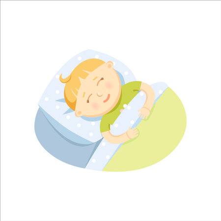 Small sleeping babyのイラスト素材