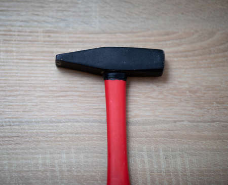 Closeup hammer on the table.の写真素材