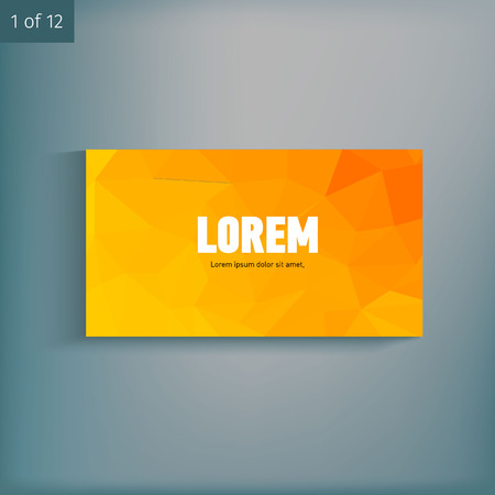 Template for advertising and corporate identity. Visit card design Blank mockup for design. Vector white objectのイラスト素材