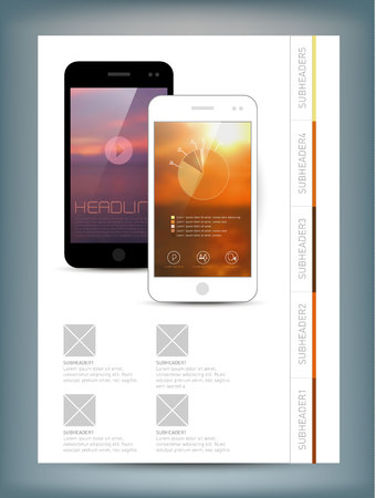 Flyer, Brochure Design Template. Geometric Triangular Abstract Modern Backgrounds. Vector illustration.のイラスト素材