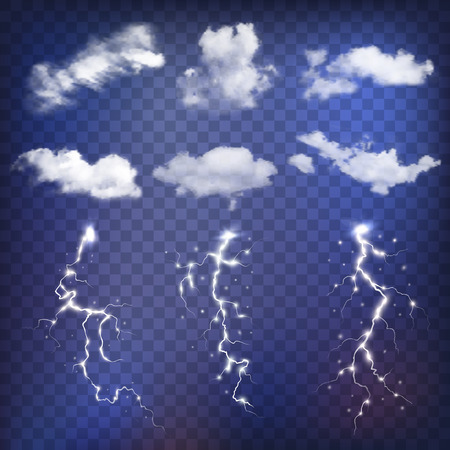 Sky creator with realistic clouds and thunderstorms.のイラスト素材