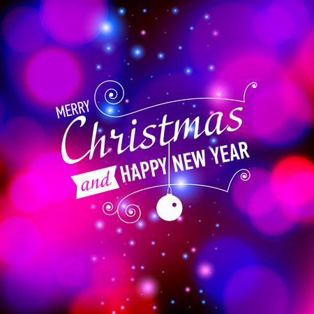Vector illustration of Merry Christmas post card template.のイラスト素材