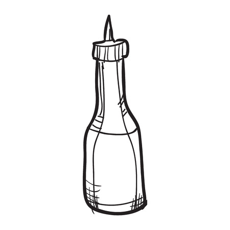 Vector illustration of doodle food element. Sketch.のイラスト素材