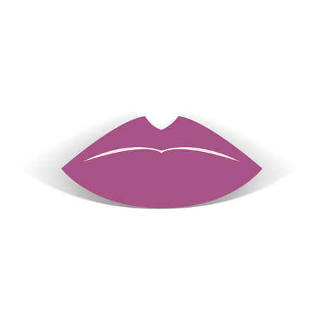 Woman s lips flat style icon. Vector illustrationのイラスト素材