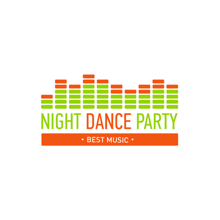 The urban music concept logoのイラスト素材