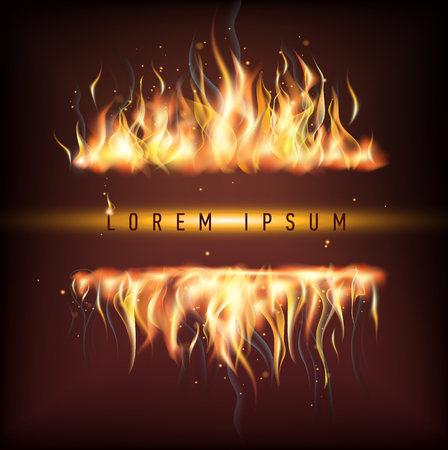 Vector fire illustration. Business promotion. Vector illustrationのイラスト素材