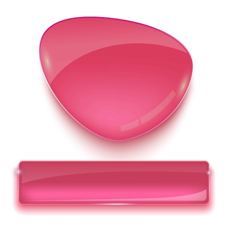 Vector infographic for your design. Realistic glass salmon banners setのイラスト素材