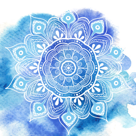 Flower Mandala. Vintage tattoo decorative elements. Oriental pattern, vector illustration. Islam, Arabic, Indian, moroccan,spain, turkish pakistan chinese mystic ottoman motifs Coloring book pageのイラスト素材