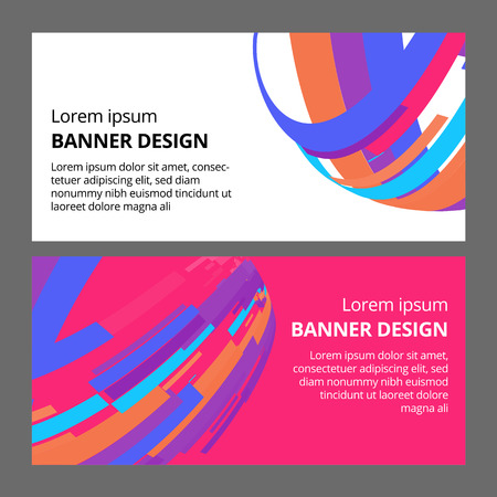 Banner background design. Colored modern abstract templateの写真素材