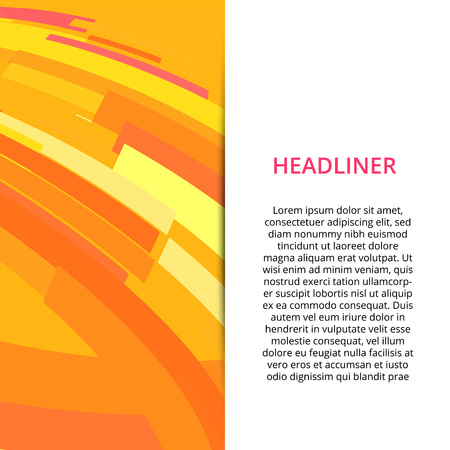 Banner background design. Colored modern abstract template. Vector illustrationのイラスト素材