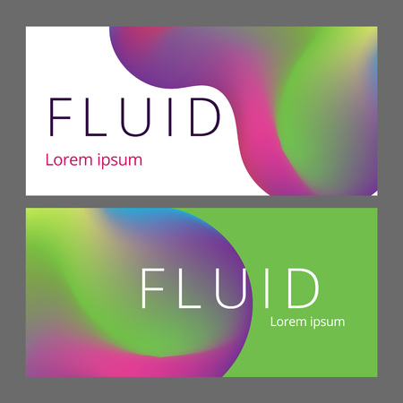 Colorful geometric background. Fluid shapes composition. Abstract banner template. Eps10 vector illustrationのイラスト素材