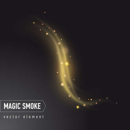 Dark background with smoke and stars. Magical smoke for food advertising and package.のイラスト素材