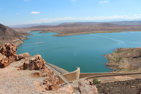 Barrage Al massira, Morocco.の写真素材