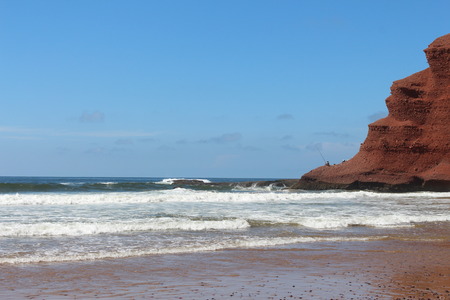 Lezgira beach in Morocco.の写真素材