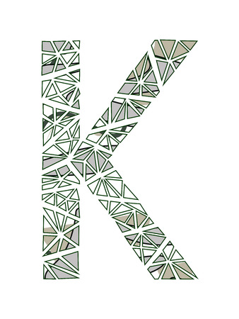 Letter K logo flower design.のイラスト素材