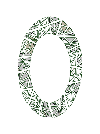 Letter O logo flower design.のイラスト素材