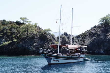 Boat at seaのeditorial素材