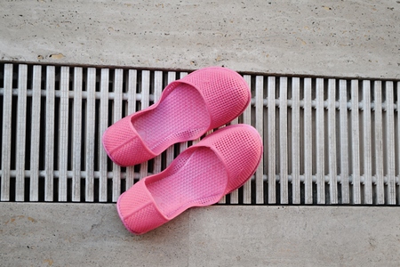  swimming shoes の写真素材