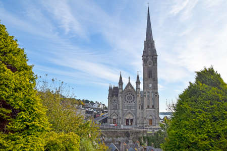 Saint Colman Cathedral in Cobh, Port of Cork Ireland.の写真素材