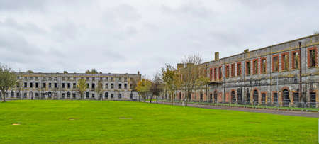 Fort Mitchel in Spike Islands in cobh, Port of Cork, Ireland. The Alcatraz of Irelandの写真素材