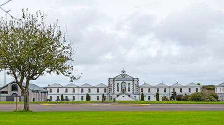 Church in Fort of Mitchel in Spike Islands, Port of Cork, Irelandの写真素材