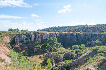 Cerro del Hierro (Iron Hill), North Seville Mountains, Andalusia, Spainの写真素材