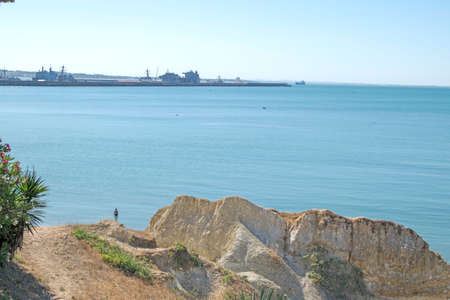 La Costilla, Rota beach, Cadiz, Andalusia, Spainの写真素材
