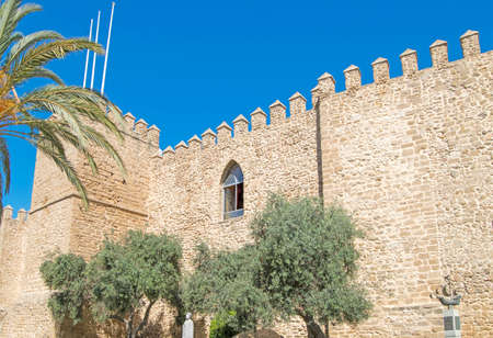 Moon Castle in Rota, white town of Cadiz province, Andalusia, Spainのeditorial素材
