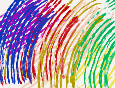 Abstract background of blue, yellow, red and rose colors. Seamless decorative pattern for web, advertising, textiles, prints, or any design projects.の写真素材