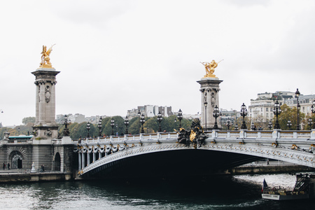 PARIS, FRANCE OCTOBER 2016: Pont Alexandre IIIのeditorial素材