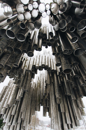 Sibelius memorial, Helsinki, Finland, February 2017のeditorial素材