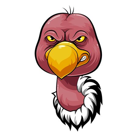 A cartoon mascot Head of an vultureのイラスト素材