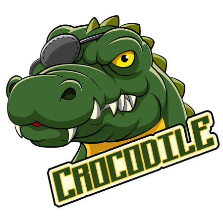 Crocodile Head Mascot of Illustrationのイラスト素材