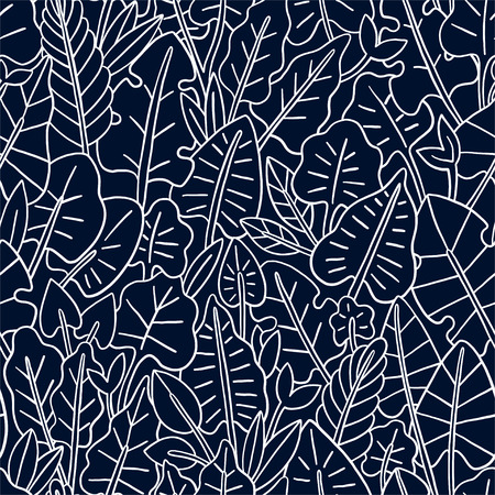 Leaves seamless pattern. Graphic design with amazing leaf. Fashion, interior, wrapping, packaging suitable.の写真素材