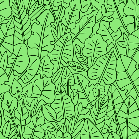 Leaves seamless pattern. Graphic design with amazing leaf. Fashion, interior, wrapping, packaging suitable.の写真素材