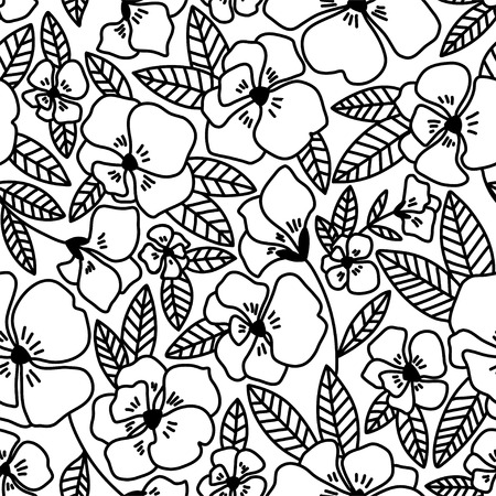 Abstract elegance seamless pattern with floral backgroundの写真素材