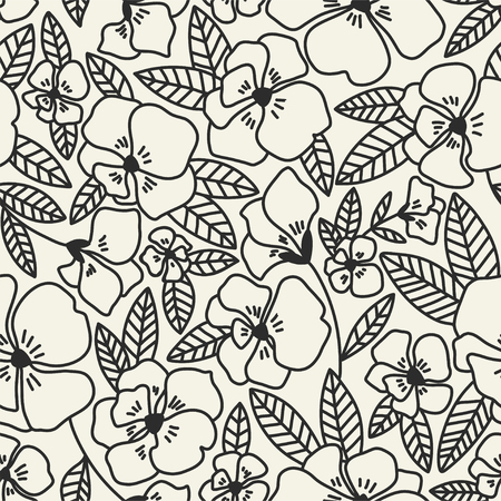 Abstract elegance seamless pattern with floral backgroundの写真素材