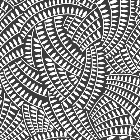 Abstract vector repeating illustration, decorative ornamental stylized endless leaves.の写真素材