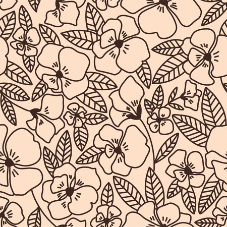 Abstract elegance seamless pattern with floral backgroundの写真素材