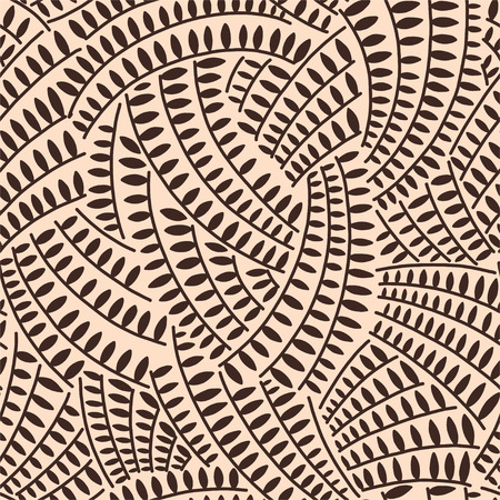 Abstract vector repeating illustration, decorative ornamental stylized endless leaves.の写真素材