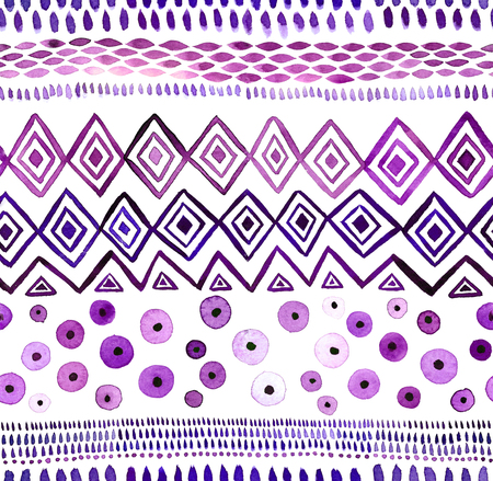 Watercolor hand drawn seamless patternの写真素材