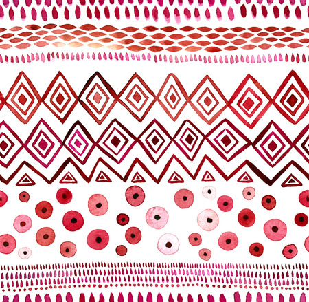 Watercolor hand drawn seamless patternの写真素材