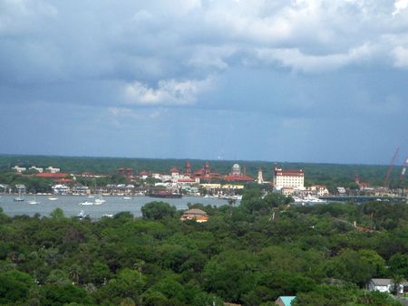 Clouds over downtown St. Augustine