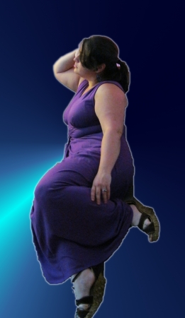 Floating woman s portraitのイラスト素材