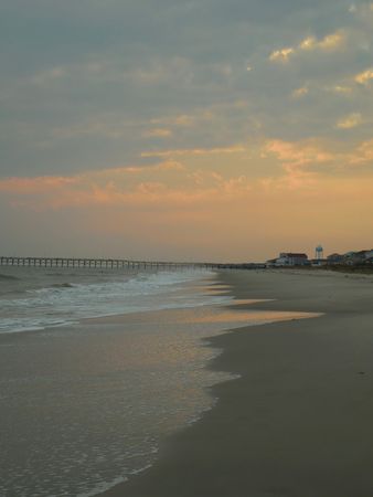 Beach sunsetの写真素材