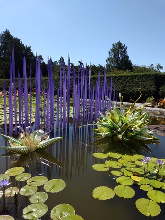 Editorial - July 21, 2018 -  Chihuly exhibit at the Biltmore Estate, NCのeditorial素材